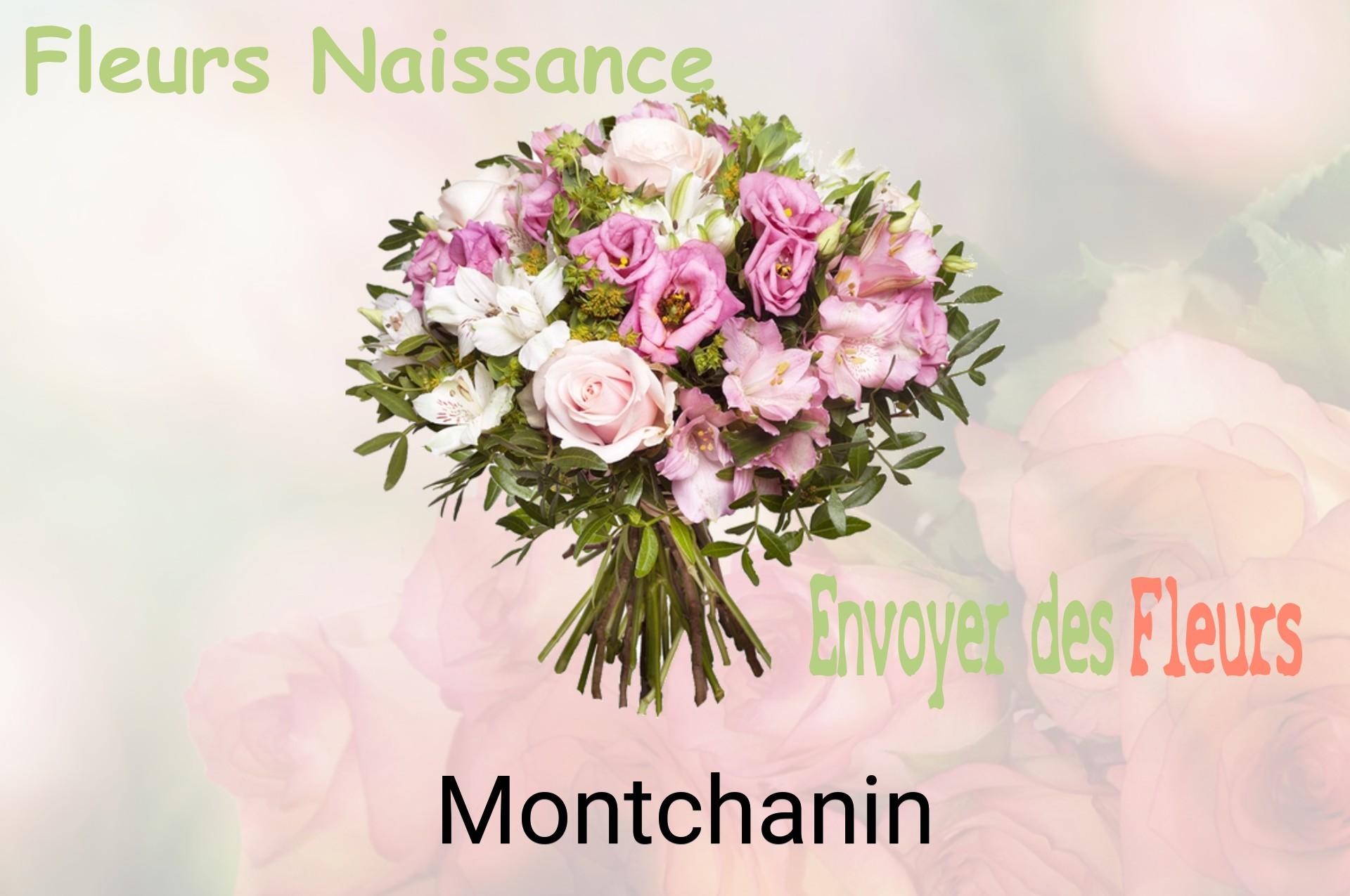 Bouquet de fleurs de naissance livré à Montchanin
