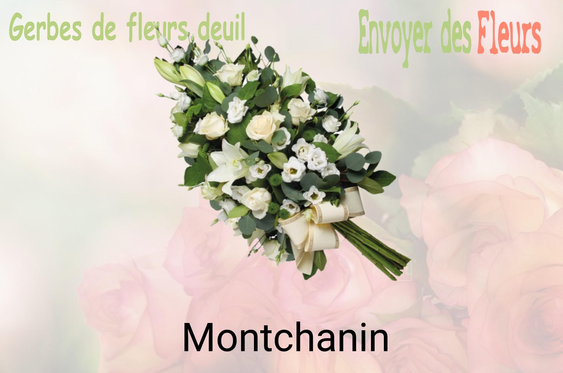 Gerbe de fleurs de deuil livrée à Montchanin